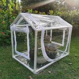 Gardening Rain Cover with Rack and Rolled-up Front Door antifreeze Greenhouse for Growing Plants Seedlings Herbs