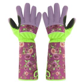 Women's Gardening Gloves Long Garden Pruning Gloves Hand Protection Scratch-Proof Forearm Protector With Hook Loop For Women Men