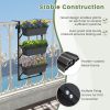 Hanging Vertical Planter Wall-mounted Adjustable with Detachable Hooks