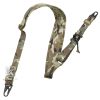 KRYDEX 2 Point / 1 Point Tactical Rifle Slingster Removable 2.25" Padded Combat Modular Shooting Hunting Rifle Camo Strap