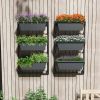 Hanging Vertical Planter Wall-mounted Adjustable with Detachable Hooks