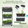 Hanging Vertical Planter Wall-mounted Adjustable with Detachable Hooks