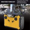 Solar Crank Emergency Radio Solar Hand Crank Emergency Radio For Outdoor Survival Climbing Hiking Power Bank For Cell Phone