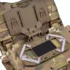 Tacticals Vest Phone Holder Universal Chest Cell Phone Board Plate Carrier Hands-Free Fixing Mount Foldable Lightweight Bag