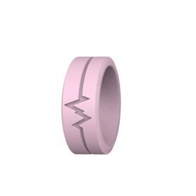 Outdoor Survival Luminous Silicone Ring Three Colors Optional Outdoor Camping Supplies (Color: pink)