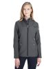 Ladies' Transport Soft Shell Jacket - BLACK/ RED - XS