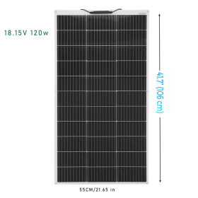 2Pcs 4Pcs 10Pcs 100W solar panel Monocrystalline Solar Cell Flexible for Car/Yacht/Steamship 12V 24 Volt 100 Watt Solar Battery (Color: 120W solar panel)