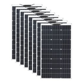 2Pcs 4Pcs 10Pcs 100W solar panel Monocrystalline Solar Cell Flexible for Car/Yacht/Steamship 12V 24 Volt 100 Watt Solar Battery (Color: 800W solar panel)