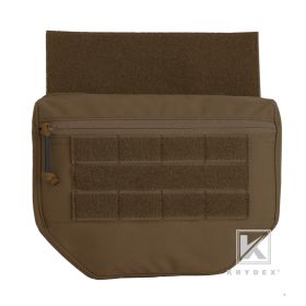 KRYDEX 500D Tactical Drop Dump Pouch Fanny Pack Organizer Bag Front Pocket For JPC AVS CPC RRV Plate Carrier Vest Accessories (Color: Coyote Brown)