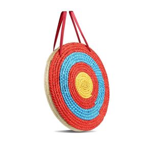 Solid Straw Round Archery Target for Backyard Outdoor Hunting Shooting Practice (Color: As pic show)