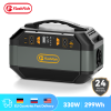 Flashfish Portable Power Station Camping Solar Generator 299Wh 330W AC Outlets Lithium ion Battery Backup Power For Home Outdoor