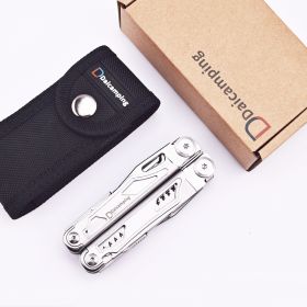 Daicamping DL1 Mini Swiss Survival Hunt Blade Multi Tools /Clip Pliers Extra Cutter Multifunctional Multitools EDC Folding Knife (Color: DL1)