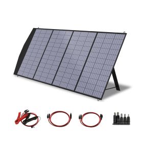 ALLPOWERS 18V Foldable Solar Panel, 60/100/140/200W Mobile Solar Charger for Power Supply, Laptop, Solar Generator, Fishing (Color: 200W)