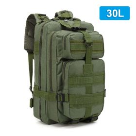 30L/50L Military Tactical Backpack 900D Nylon Waterproof Rucksacks Army Outdoor Sports Camping Hiking Trekking Hunting Bag (Color: Green (30L))