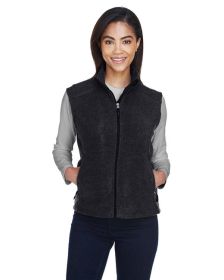 CORE365 78191 Ladies' Journey Fleece Vest (Color: HEATHER CHARCOAL)