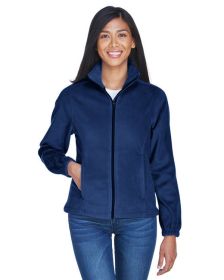 UltraClub 8481 Ladies' Iceberg Fleece Full-Zip Jacket (Color: NAVY)