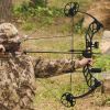 19-70LBS Compound Bow Set with Accessories Archery Adjustable Draw Length IBO 320 FPS for Outdoor Hunting Target Shooting