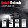 Mini R5 LED Light Tactical Pistol Gun Rifle Shotgun Flashlight QD Quick Release Rifle Torch Rail Mount 20mm Hunting Light