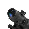 4X32 Hunting Riflescope Real Fiber Optics Grenn Red Dot Illuminated Etched Reticle Tactical Optical Sight