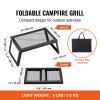 Folding Campfire Grilling Rack for Outdoor Open Flame Cooking