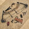 19-70LBS Compound Bow Set with Accessories Archery Adjustable Draw Length IBO 320 FPS for Outdoor Hunting Target Shooting