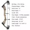 19-70LBS Compound Bow Set with Accessories Archery Adjustable Draw Length IBO 320 FPS for Outdoor Hunting Target Shooting